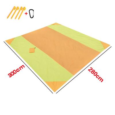 China Customized Portable Outdoor Foldable Extra Large Size Beach Mat, Oversized Beach Blanket Sand Proof Free Sand Beach Blanket Waterproof for sale