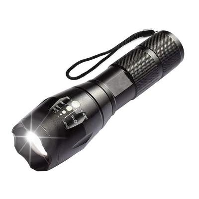 China D878 Camping LED Flashlight Water Resistant Zoomable Tactical Torch Aluminum Handheld Rechargeable Adjustable Focus Flashlight for sale