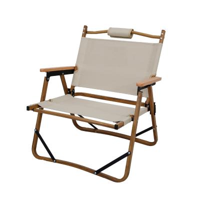 China Modern ultralight folding bamboo waterproof super thick folding chair Oxford fabric beach chair for picnic camping for sale