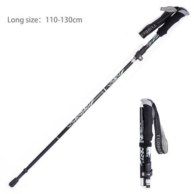 China Outdoor Camping Hiking Travel Telescopic Folding Ultralight Stick Hiking Backpacking Camping Stick Trekking Walking Poles for sale