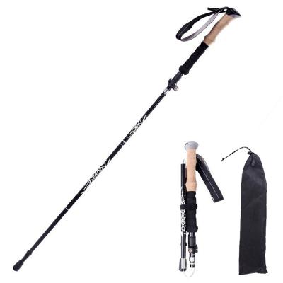 China Cork High Quality Collapsible Aluminum, Lightweight Folding Walking Stick Increasing Pole for sale