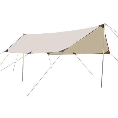 China Ultralight Diamond Ground Nail Oak Outdoor Picnic Sunscreen Pergola Rainproof Camping Tent Shade Hexagonal Cloth Tent Canopy for sale