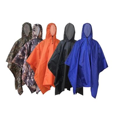 China Bachelor's Rainwear 3 in 1 Multifunctional Reusable Hooded Rain Poncho Waterproof Raincoat for Adults Women Men for sale