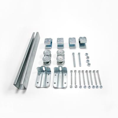 China Modern high quality combination of sliding door hardware support pulley set door repair metal plate kit en venta