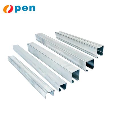 China Modern Heavy Duty Galvanized Sliding Door Roller Track , Industrial Door Bottom Track for sale