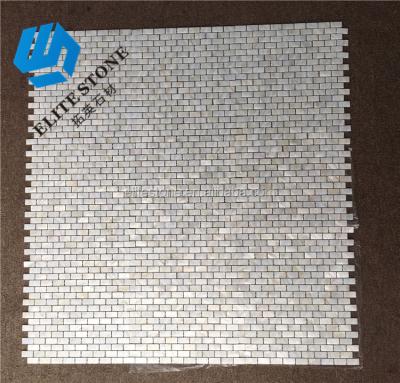 China Cheap Parquet Seamless Pearly Slab Freshwater Shell Mosaic for sale