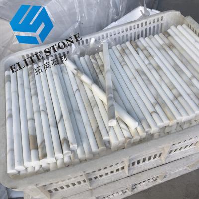 China Modern Customizable High End Luxurious Villa Calacatta Casting Design Decorative White Marble Casting Marble for sale