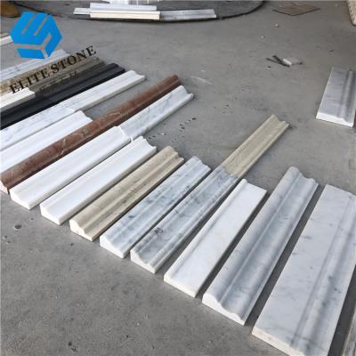 China Modern Baseboard Molding Flooring Marble Skirting Border Line Design for sale