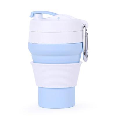 China Cheap Viable Collapsible Silicone Coffee Water Cup Silicone Camp Travel Collapsible Coffee Mug for sale