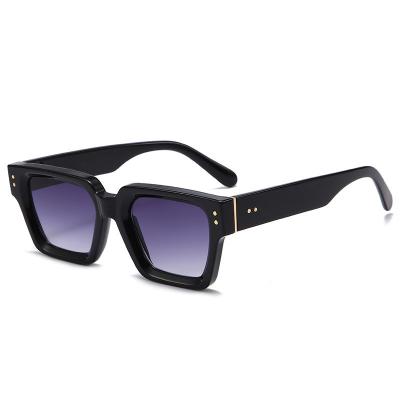 China Fashion Sunglasses 2023 Hong Kong Style Retro Square Premium UV Protective Sunglasses for sale