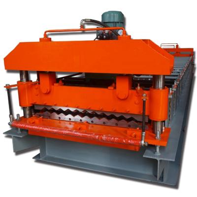 China Building Material Shops Metal Sheet Corrugated Panel Making Cold Roll Forming Machine for sale