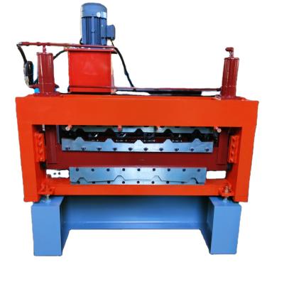 China Hotels Double Layer Steel Profile Roll Forming Machine Galvanized Steel Roof Double Layer Machine for sale