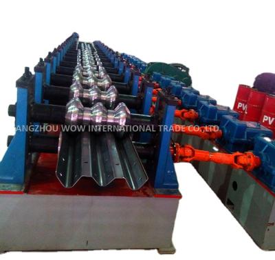 China Cold Rolled Easy Operation Highway Guardrail Machine Guard Rail Three Waves Forming Machine for sale