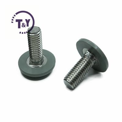 China Stainless Steel Round Head Bolts With Grade 8 Fin Plastic Banding Neck Bolts Carbon Steel Silo Bolts for sale