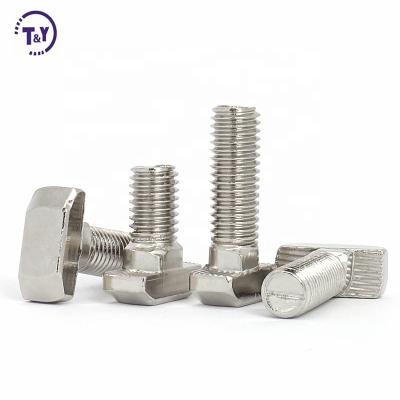 China Stainless Steel M4 M5 M8 M10 M12 M20 M24 M30 Stainless Steel Carbon Steel T Slot Bolts for sale