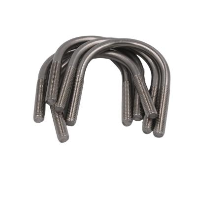 China Non-standard Stainless Steel Inox Pipe Clamps Square Bend Bolts Customized Stainless Steel U-bolts for sale