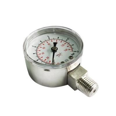 China Brass Stainless Steel High Accuracy Pressure Gauge Mc Harga Pressure Gauge Stainless Or 10 Bar for sale