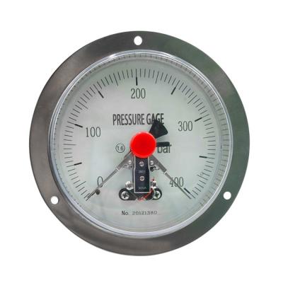 China Brass or Stainless Steel Hydraulic Electric Contact Pressure Gauge with All Stainless Steel Screw Micrometer for sale