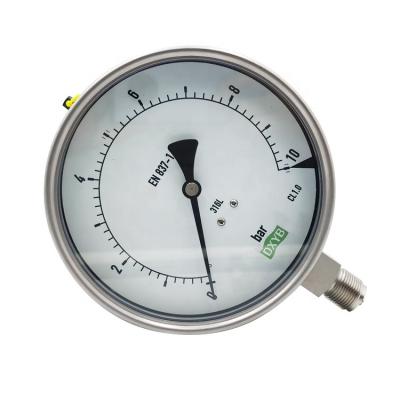 China Antivibration Brass HPb59-1 Or SUS316 All Stainless Steel Hydraulic Pressure Gauge for sale