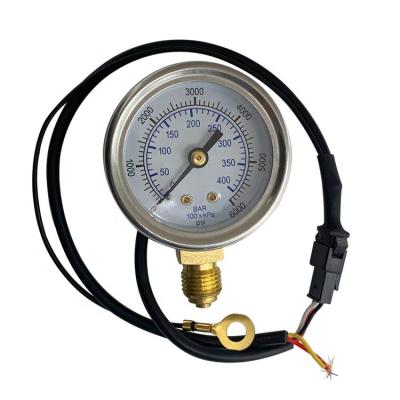 China HPb59-1 or SUS316 DX 5V CB08 cng gas pressure gauge 400bar brass manometer for sale