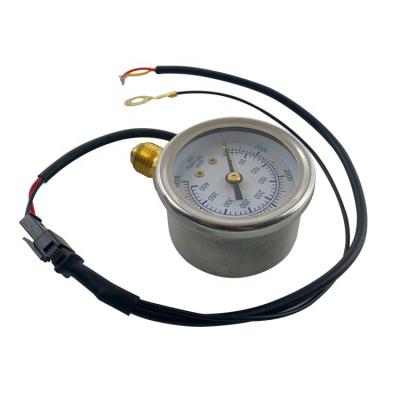 China Internal stainless steel housing brass stainless steel housing and internal brass cng gas pressure gauge for sale