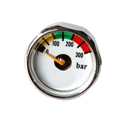 China Pressure Gauge 25MM Mini Pressure Gauge Glycerin Filled 300Bar Stainless Steel Brass Or Pcp Small for sale