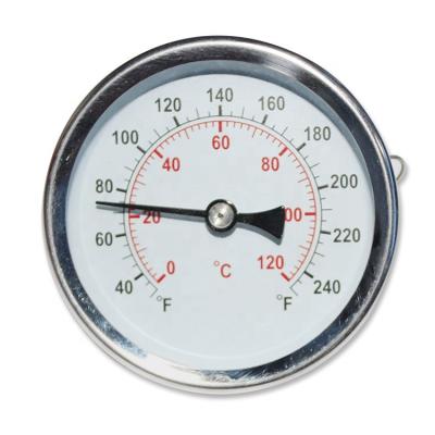 China Brass Or Stainless Steel Industrial Bimetal Impact Resistance Dial Temperature Gauge Thermometer for sale