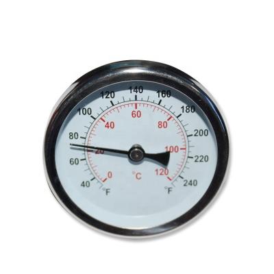 China Brass Stainless Steel Industrial Thermometer Or 120 Degree Temperature Gauge for sale