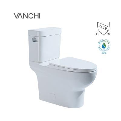 China Dual-Flow Close Coupled UPC Toilet Set Toilet Bowl for sale