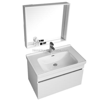 China Environmental Friendly Downstairs Bathroom Basin Vanity Cabinets for sale