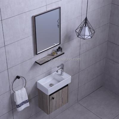 China Modern Small Bathroom PVC Sink Cabinet Design for sale