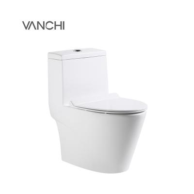 China Double-Flow Porcelain Factory Bathroom Designs 3 Liter WC One Piece Toilet for sale