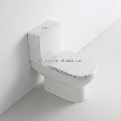 China Bathroom S Double-Flow Sanitary Ware Trap Siphon Two Piece Toilet WC for sale