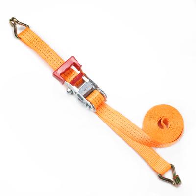 China Transport 38mmx6m Car Truck Binding Cargo Lashing Polyester Ratchet Tie Down for sale