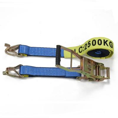 China Transport PE Belt Material 9 Meters Australia Blue Ratchet Color Tie Down for sale