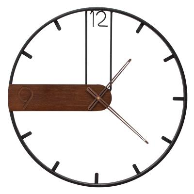 China Modern Antique Style Wall Decorations For Home Wood Wall Clock For Home Decor Metal Wall Clock for sale