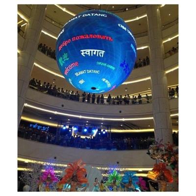 China Customized 360 Indoor Globe Full Color Led Screen P2.5 Indoor Ball Led Display for sale