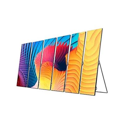 China Super Slim P2.5 SMD2121 Indoor Floor Standing Advertising Poster LED Screen For Show / Indoor Store Show for sale