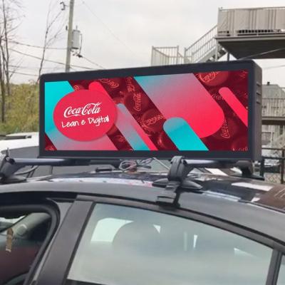 China Taxi OUTDOOR Outdoor Roof LED Digital P2.5 P3 Car Top Car Led Display For Advertising Led Signs Billboard for sale