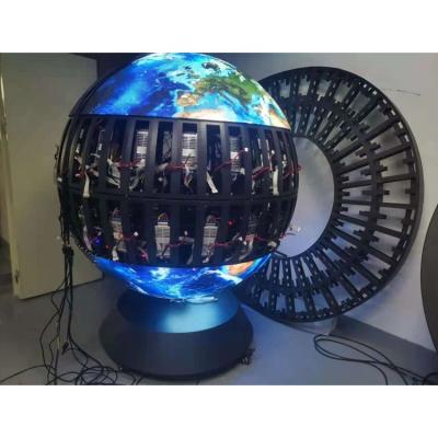 China INDOOR Indoor 3D Sphere Led Round Ball Irregular Spherical Shape Module Soft Custom P2 Led Sphere Display for sale