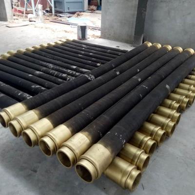 China Concrete Placement End Hose Rubber Black Wrapped DN125 DN150 Concrete Pump Flexible Rubber Hose/Cement Hose/Gunite Rubber Hose for sale