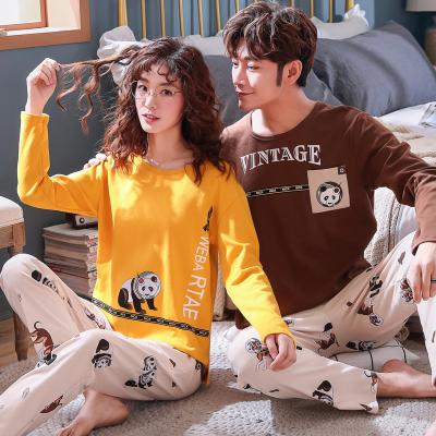 China HSZ 4801 Cutest Size Women Clothing Women Winter Sleepwear Ladies Cotton Long Sleeves Thermal Pajamas Set for sale