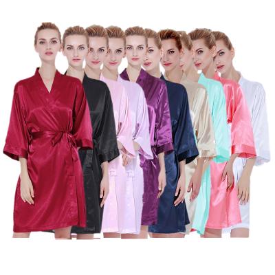 China KKVVSS AB001 QUICK DRY women clothes home wear ladies casual bathrobes lace long robes plus size lingerie silk loose women's clothes in summer for sale