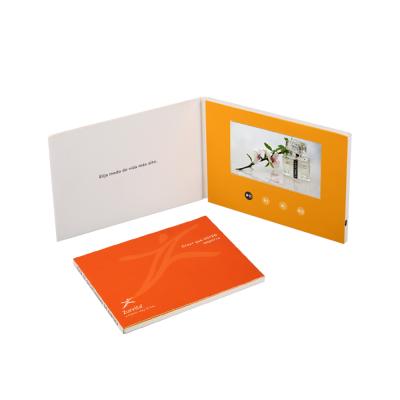 China China Car Video Brochure&Card, LCD Screen Card, 5 Inch Brand A4 Customize Printing For Car Promotion for sale