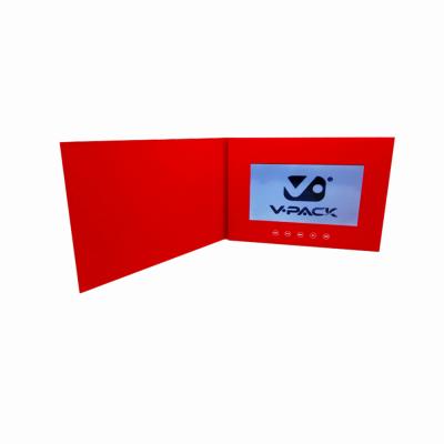 China Viet Nam Hot Sale Book Shaped Tft 4.3 Color LCD Screen Advertising Cardboard Video Display Greeting Card for sale