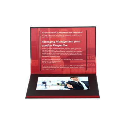 China Europe newcomer tft screen hardcover book with lcd 10 inch video brochure for sale