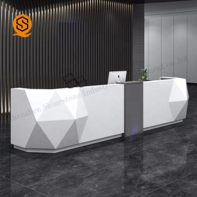 China Seamless Common Modern Design Hotel Front Desk Reception Price Lounge Reception Counter Counter for sale