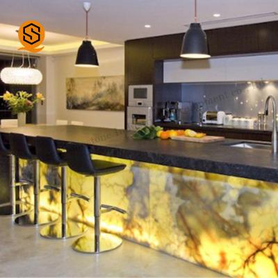 China Seamless Common Light Bar Tables Led Bar Counter Furniture Bistros Nightclub High Bar Counter Design for sale