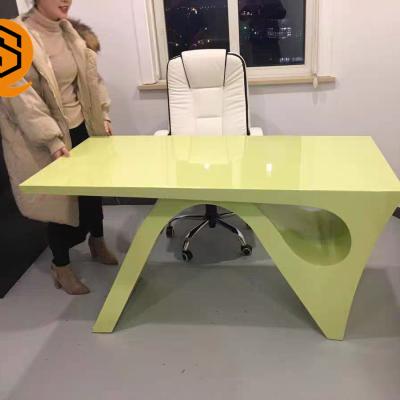 China New Arrival Office Furniture Common Seamless Glossy Executive Green Office Furniture MDFmaterial Office Chair Desk for sale