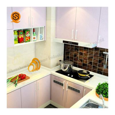 China Easy Clean Kitchen Countertop Quartz U Shape Kitchen Counter Top Stone Tile for sale